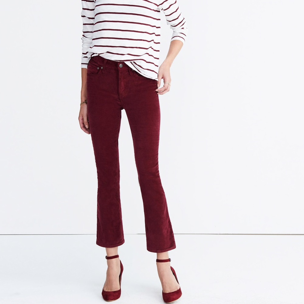 Madewell Cali Demi-Boot Jeans in Velvet.